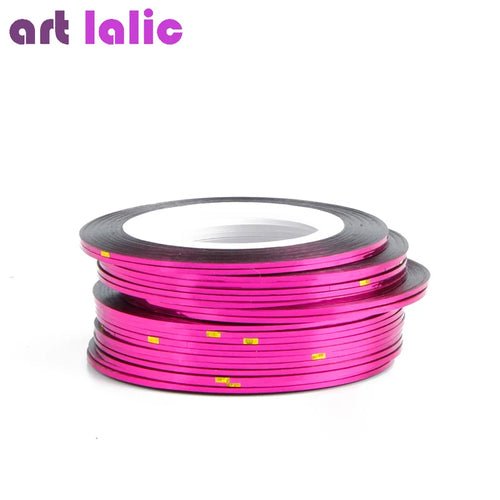 10 Rolls Nail Art Striping Tapes, Nail Liner Stickers, Nail Decals, - Shemen Beauty