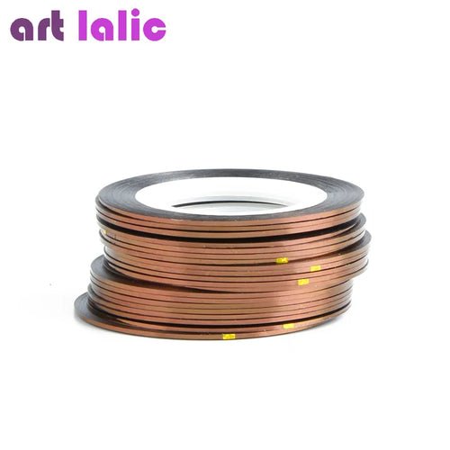 10 Rolls Nail Art Striping Tapes, Nail Liner Stickers, Nail Decals, - Shemen Beauty