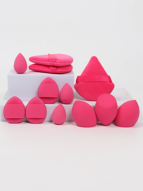 12 - Piece All - Purpose Makeup Sponge Set, Made of 3 Loose Powder Puffs, - Shemen Beauty