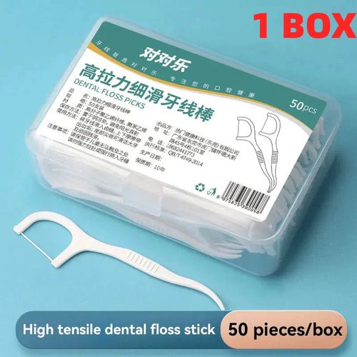 1/2/3/5/10 Box Portable Disposable Dental Floss Plastic Toothpick - Shemen Beauty