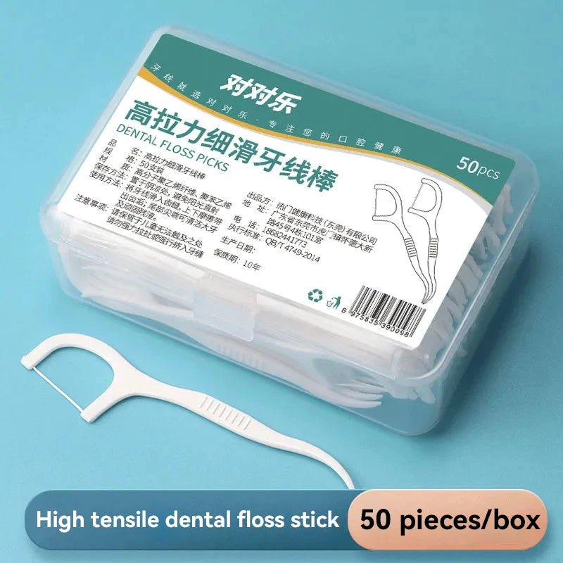 1/2/3/5/10 Box Portable Disposable Dental Floss Plastic Toothpick - Shemen Beauty