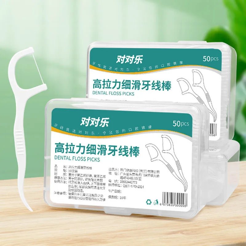 1/2/3/5/10 Box Portable Disposable Dental Floss Plastic Toothpick - Shemen Beauty