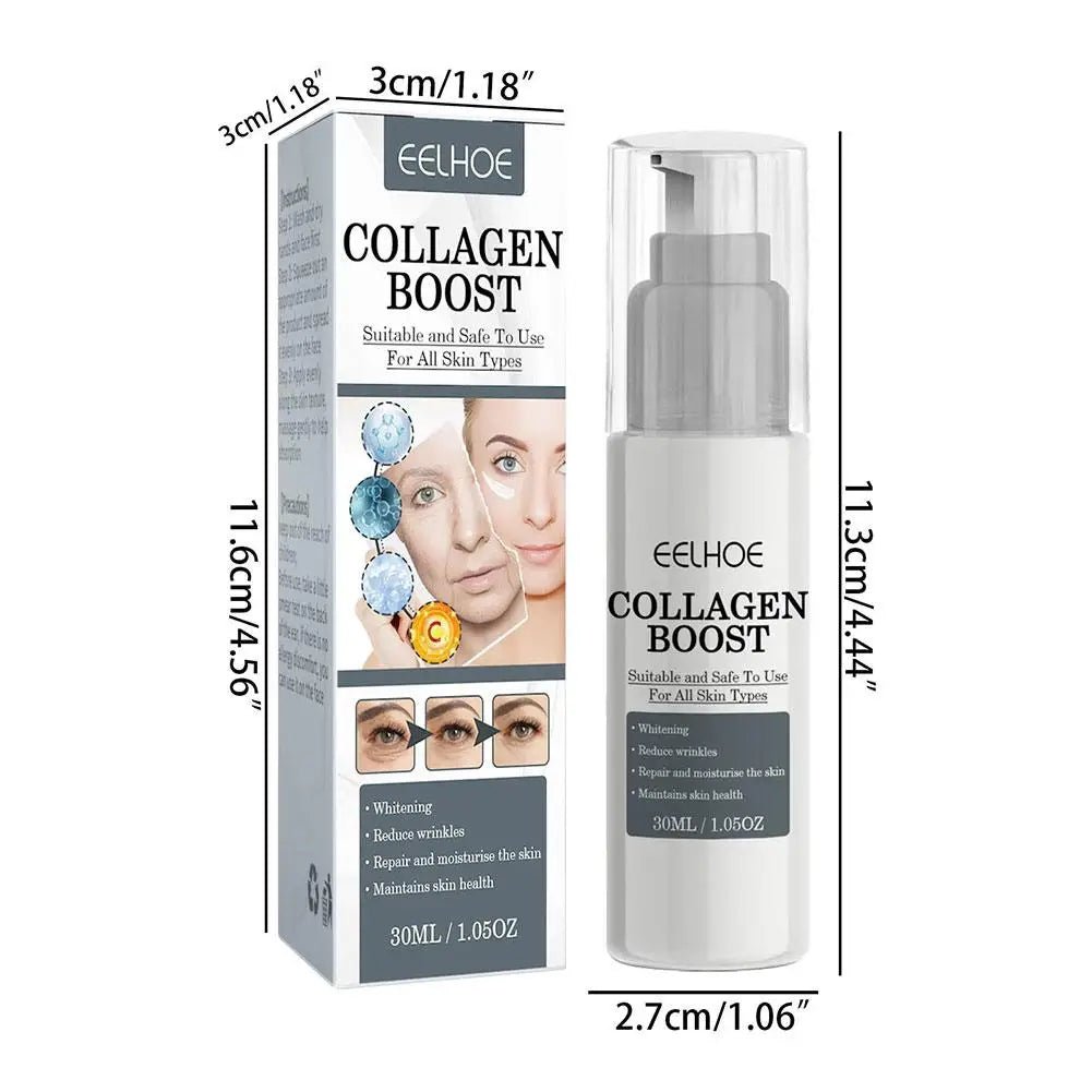 1/2/3pcs 30ml Collagen Boost Firming Essence Cream Fade fine lines Face brightening lightining Serum Cream skin care for women - Shemen Beauty