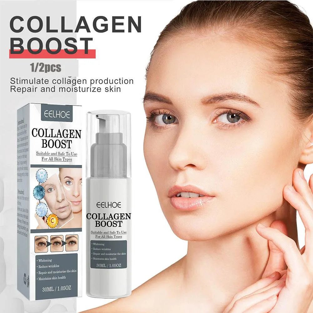 1/2/3pcs 30ml Collagen Boost Firming Essence Cream Fade fine lines Face brightening lightining Serum Cream skin care for women - Shemen Beauty
