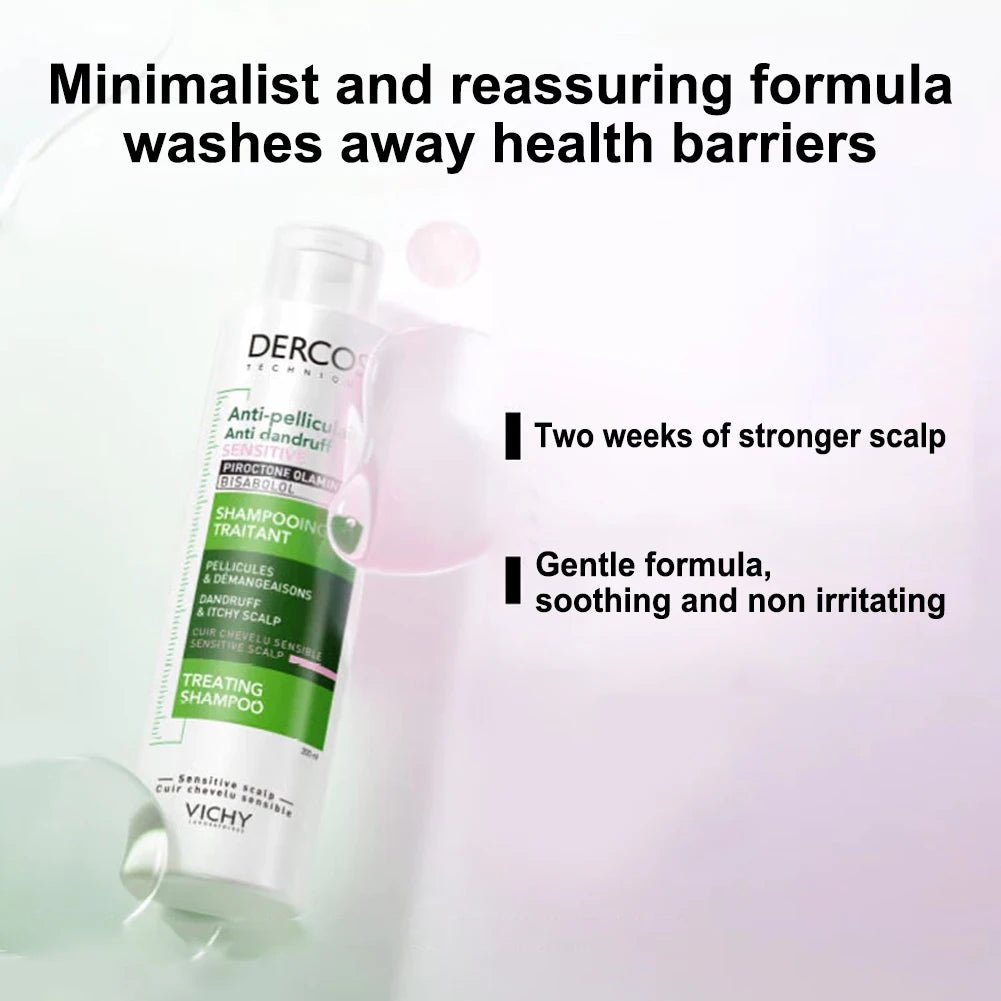 1/3PCS Vichy Green Label Shampoo 200ml Root Anti Dandruff Cleaning Para Sa Malinaw Na Skalp Gentle Shampoo Nourishes Hair Roots - Shemen Beauty