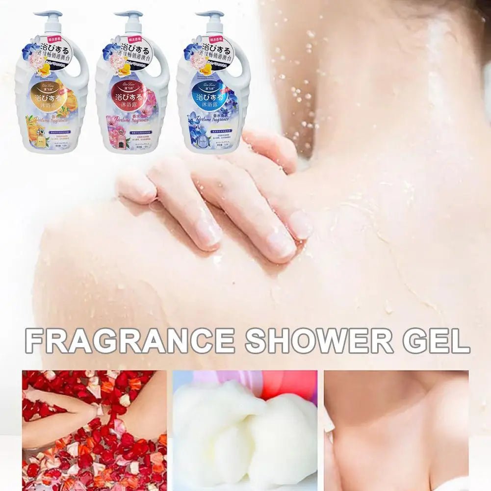 1L Shower Gel Perfume Fragrance Long - lasting Scent, Moisturizing & Hydrating Care Skin Bath Wash Body Cleanser Body Wash - Shemen Beauty
