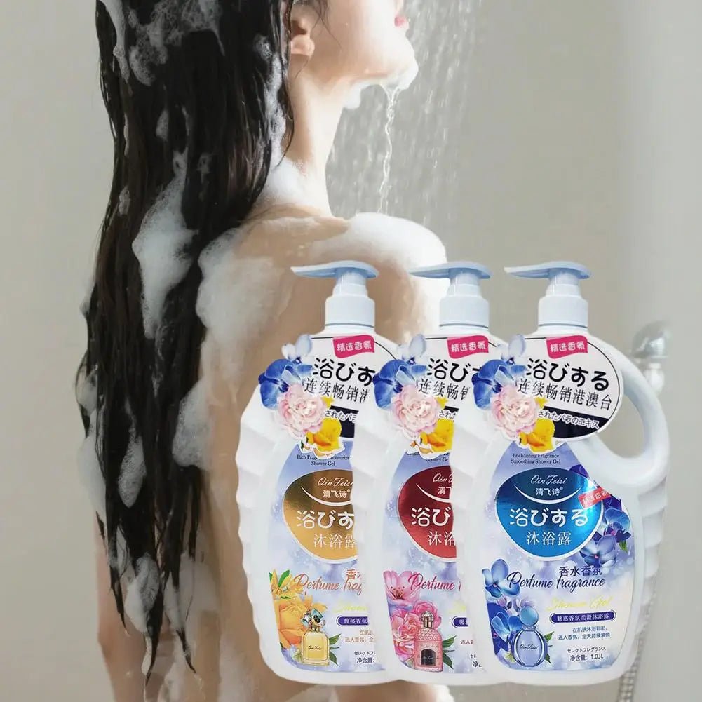 1L Shower Gel Perfume Fragrance Long - lasting Scent, Moisturizing & Hydrating Care Skin Bath Wash Body Cleanser Body Wash - Shemen Beauty