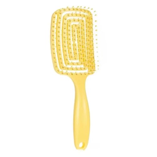 1Pcs Elastic Massage Comb Hollow Out Hair Brush Scalp Massage Combs - Shemen Beauty