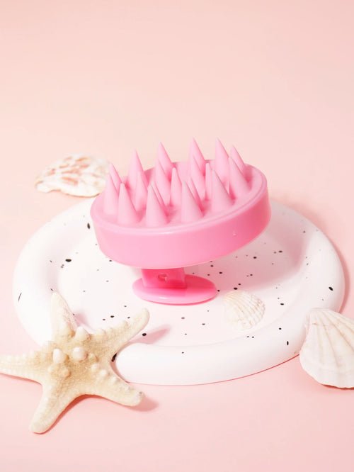 1PCS scalp massager shampoo brush, scalp cleaning brush, silicone, for - Shemen Beauty