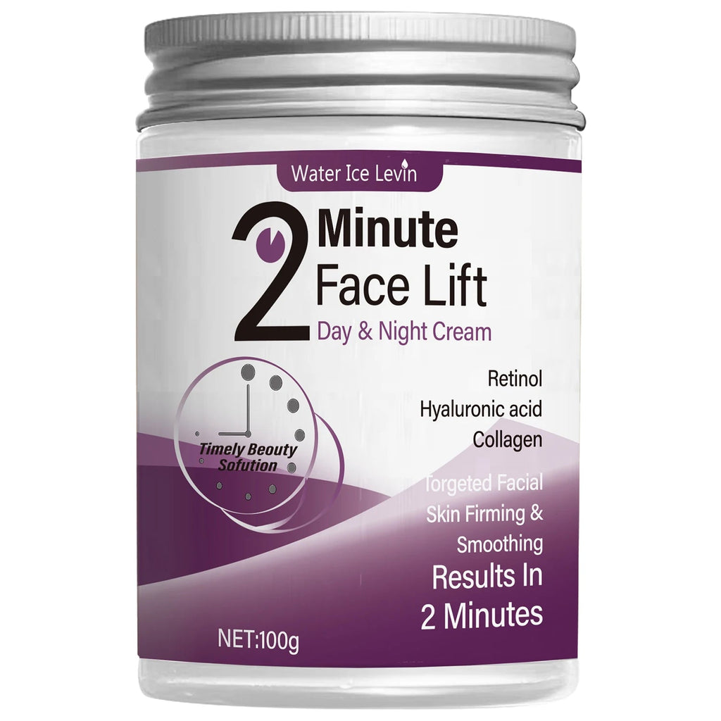 2 Minutes Facial Lifting Day and Night Cream Contains Retinol, Hyaluronic Acid and Collagen - Moisturizing Lotion Suitable for All Light Skin Tone, No Fragrance, Absorption of 2 Minutes - Shemen Beauty