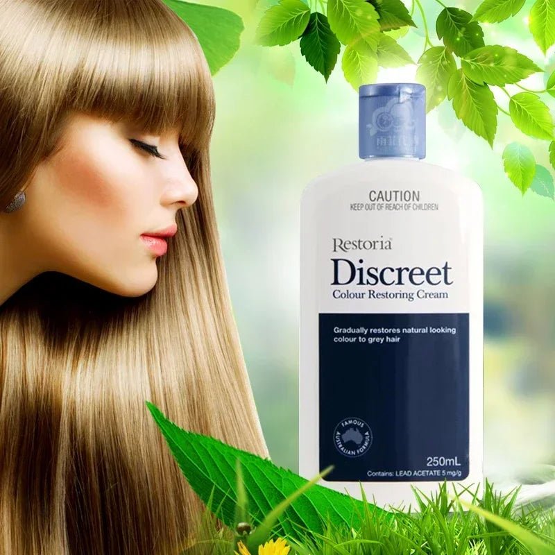 250ml Restoria Discreet Colour Restoring Cream,Grey Hair Treatment Reduce Grey Hair Care - Suitable for Men Women Shampoo - Shemen Beauty