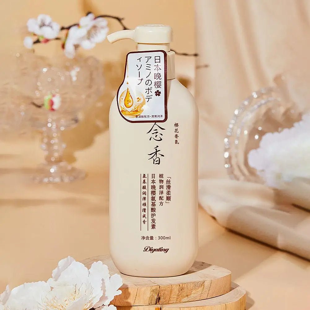 300ml Amino acid fragrant Japanese evening shampoo hair conditioner conditioner and Se hair shampoo bath lotion sham I6H9 - Shemen Beauty