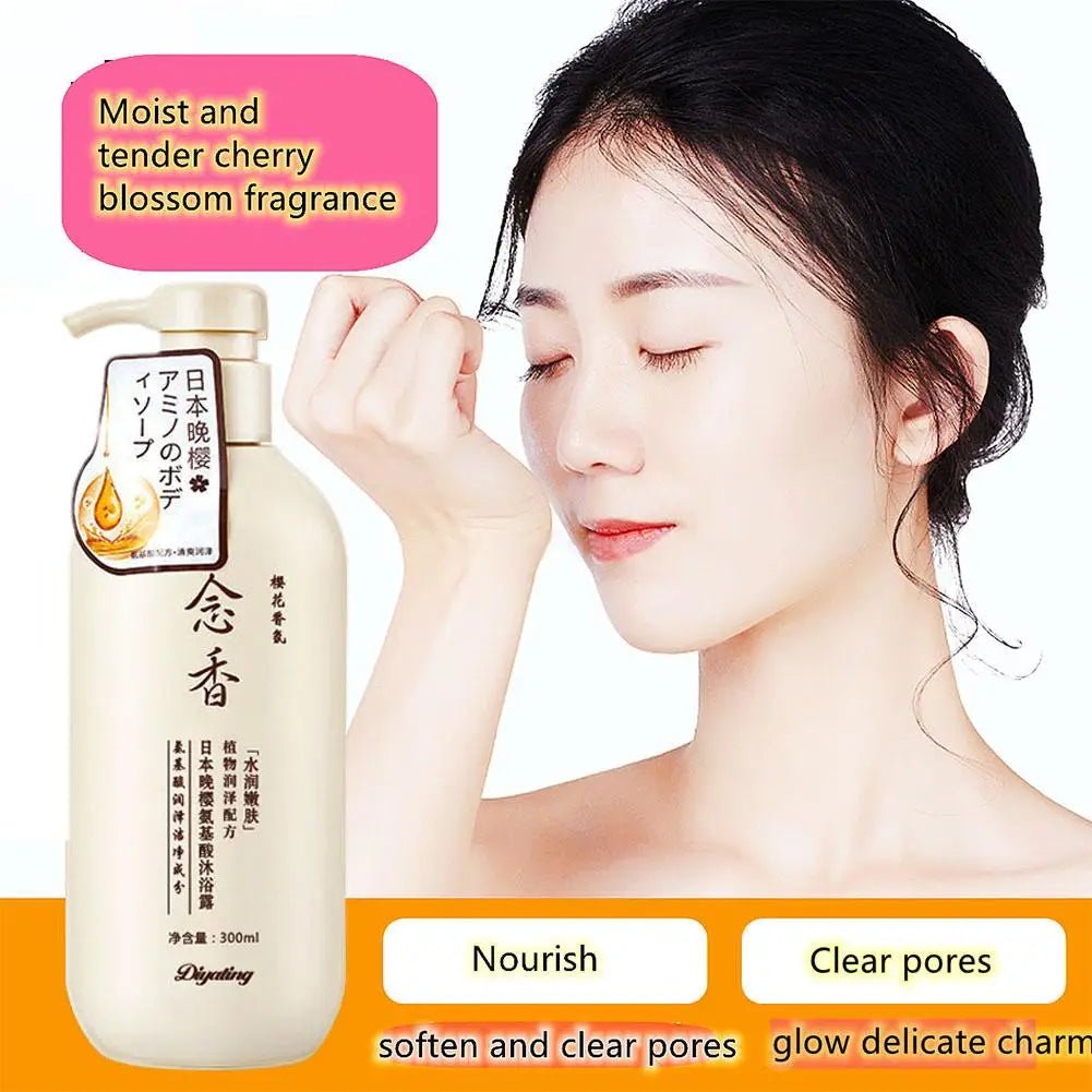 300ml Amino acid fragrant Japanese evening shampoo hair conditioner conditioner and Se hair shampoo bath lotion sham I6H9 - Shemen Beauty