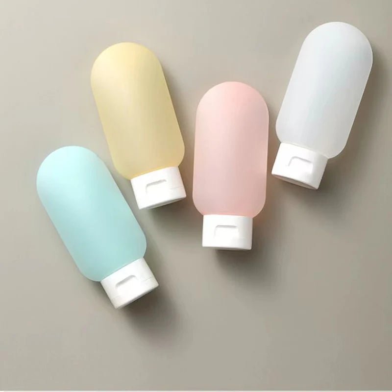 4Pcs 60ml Leak Proof Refillable Packing Liquid Container Empty Travel - Shemen Beauty