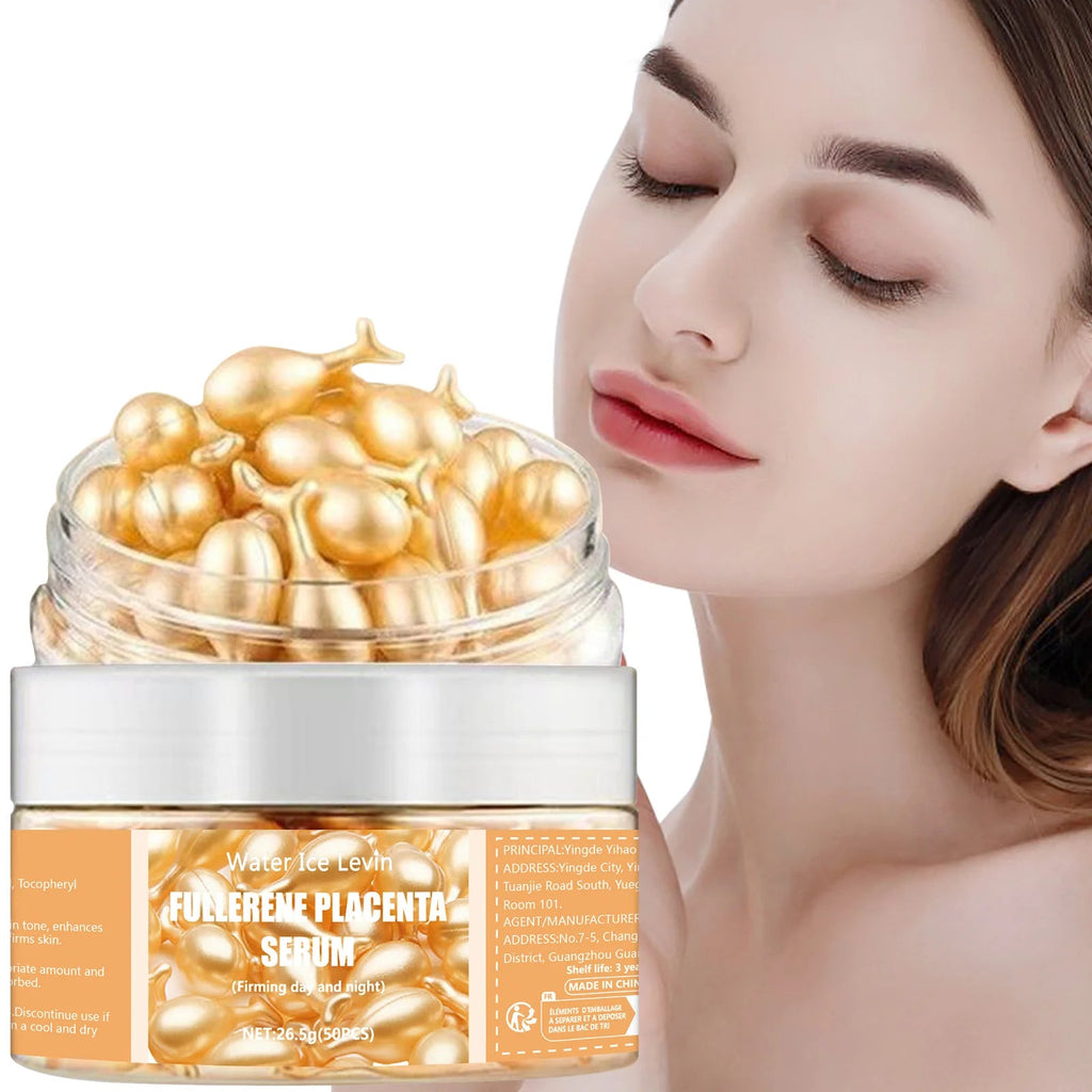 50Pcs Collagen Face Care Capsules Serum Spot Acne Wrinkle Remover Firming Whitening Hyaluronic Acid Essence Skin Care New style - Shemen Beauty