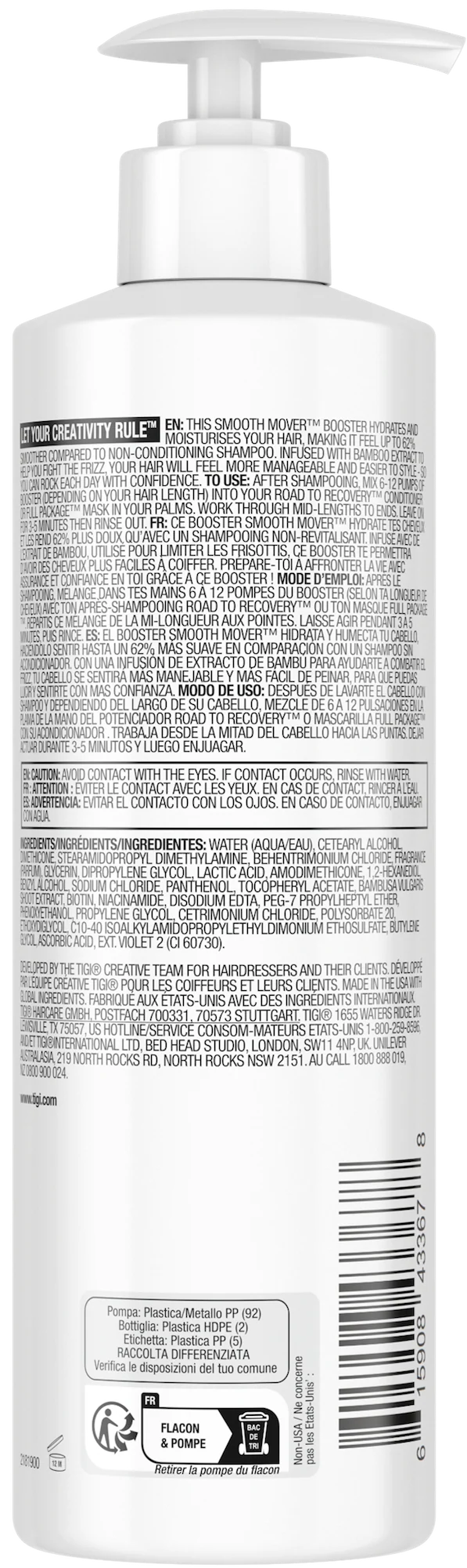 Bed Head Artistic Edition Smooth Mover Smooth Booster