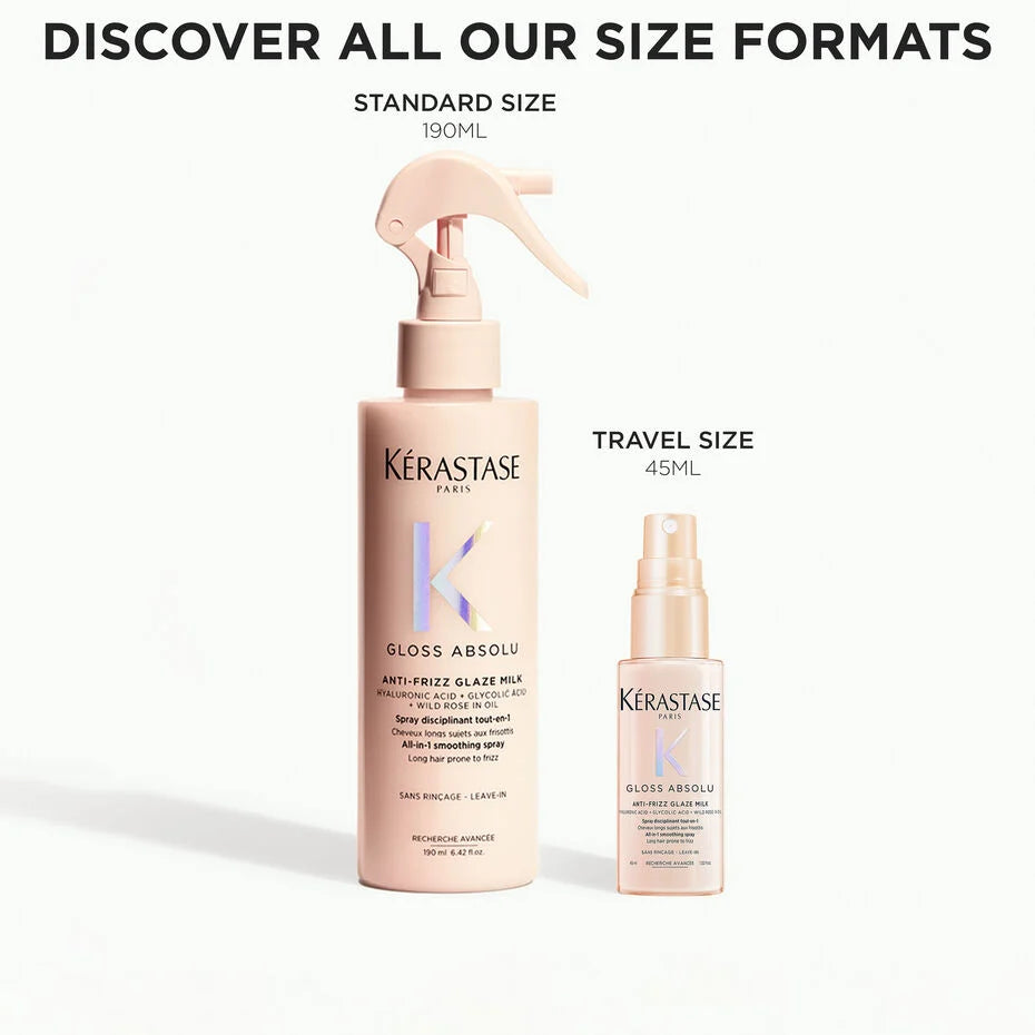 Kérastase Gloss Absolu Glaze Milk Anti-Frizz Heat Protecting Spray