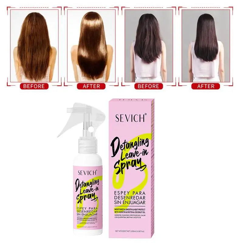 Sevich Hair Smoothing Spray To Repair Dyeing Ironing Damaged Hair Care Oil Makes Hair Silk Shine Prevents Frizz Essential - Shemen Beauty