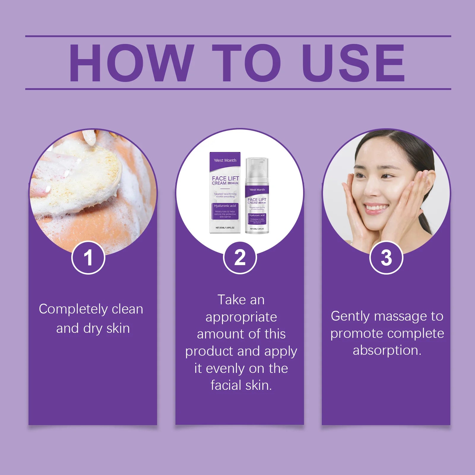 Face Lift Cream Restore Skin Elasticity Protect Skin Barrier Deeply Moisturize Nourish Deep Moisturizing Even Out Skin Tone 50ml