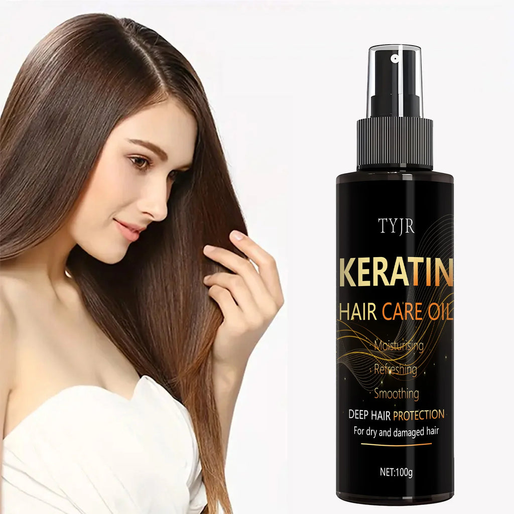 Keratin Hair Care Essence Spray, Gentle Moisturizing, Non-Irritating, Softening and Thicking of Hair, Daily Care, Home Essentials, Holiday Fashion Products - Shemen Beauty