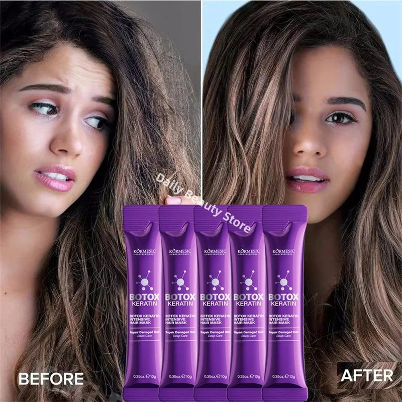 Magical Keratin Hair Mask 5 Seconds Repair Damaged Frizzy Hair Soft Smooth Shiny Nutrition Deep Moisturize Nourishing Hair Care - Shemen Beauty
