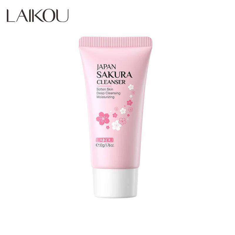 LAIKOU Facial Foaming Cleanser Deeply Cleansing Oil Control Moisturizing Blackhead Removal Skin Care Face Wash Foam Cleanser - Shemen Beauty