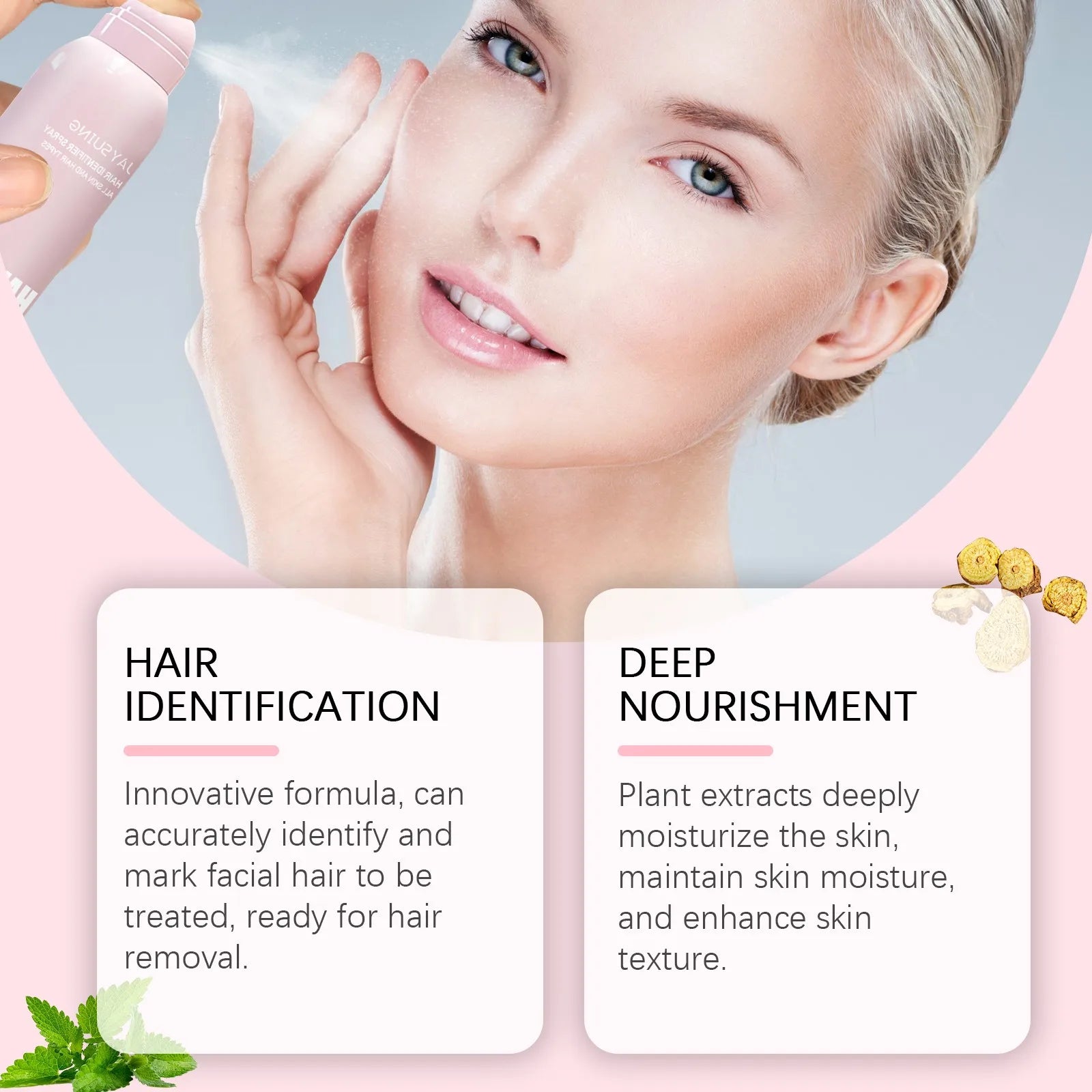 1/2/3 PCS Hair Identifier Spray For Face,to Show Facial Hair