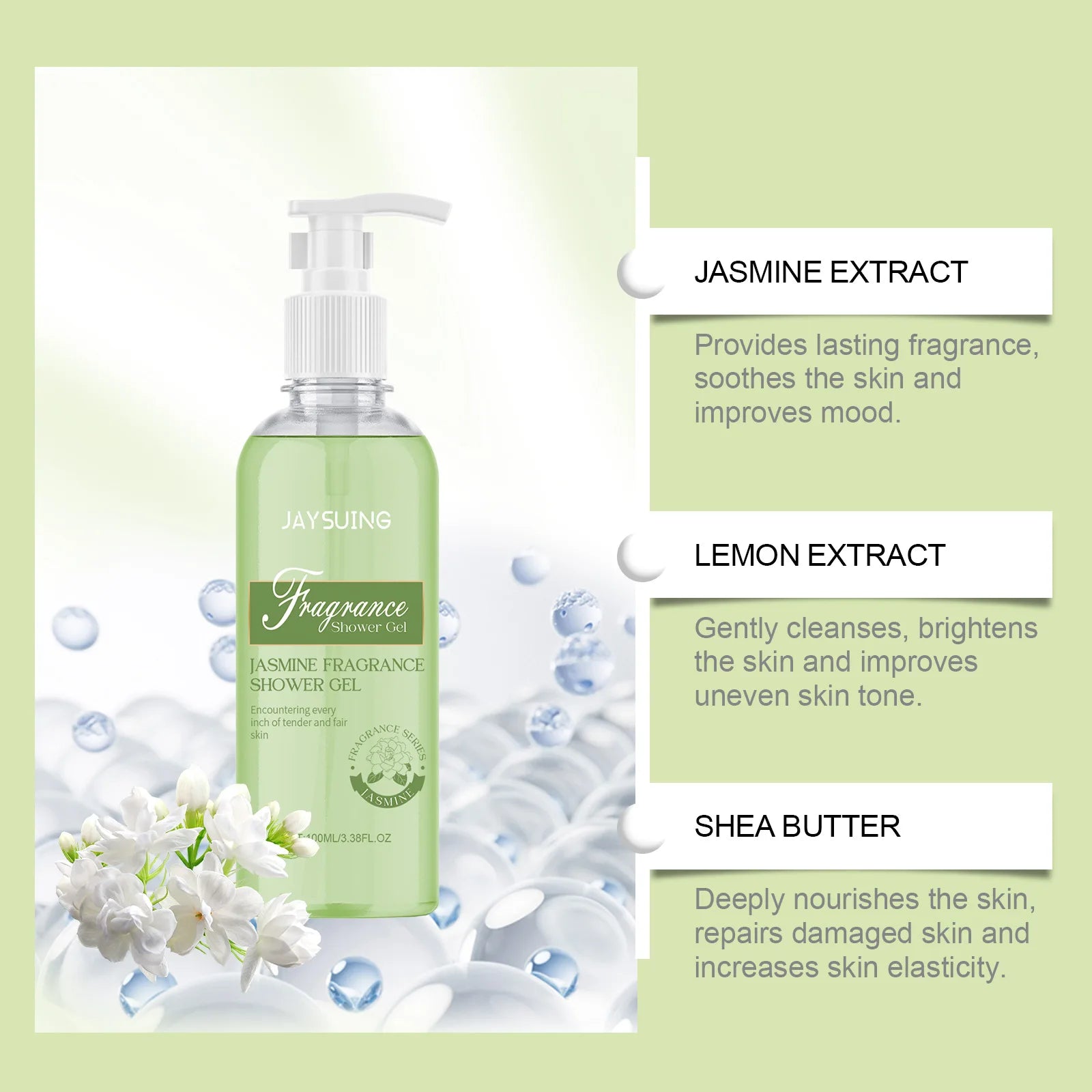 Fragrant Shower Gel Body Wash Perfume Long Lasting Fragrance Deep Cleansing Moisturizing Refresh Smooth Exfoliating Bath Lotion - Shemen Beauty