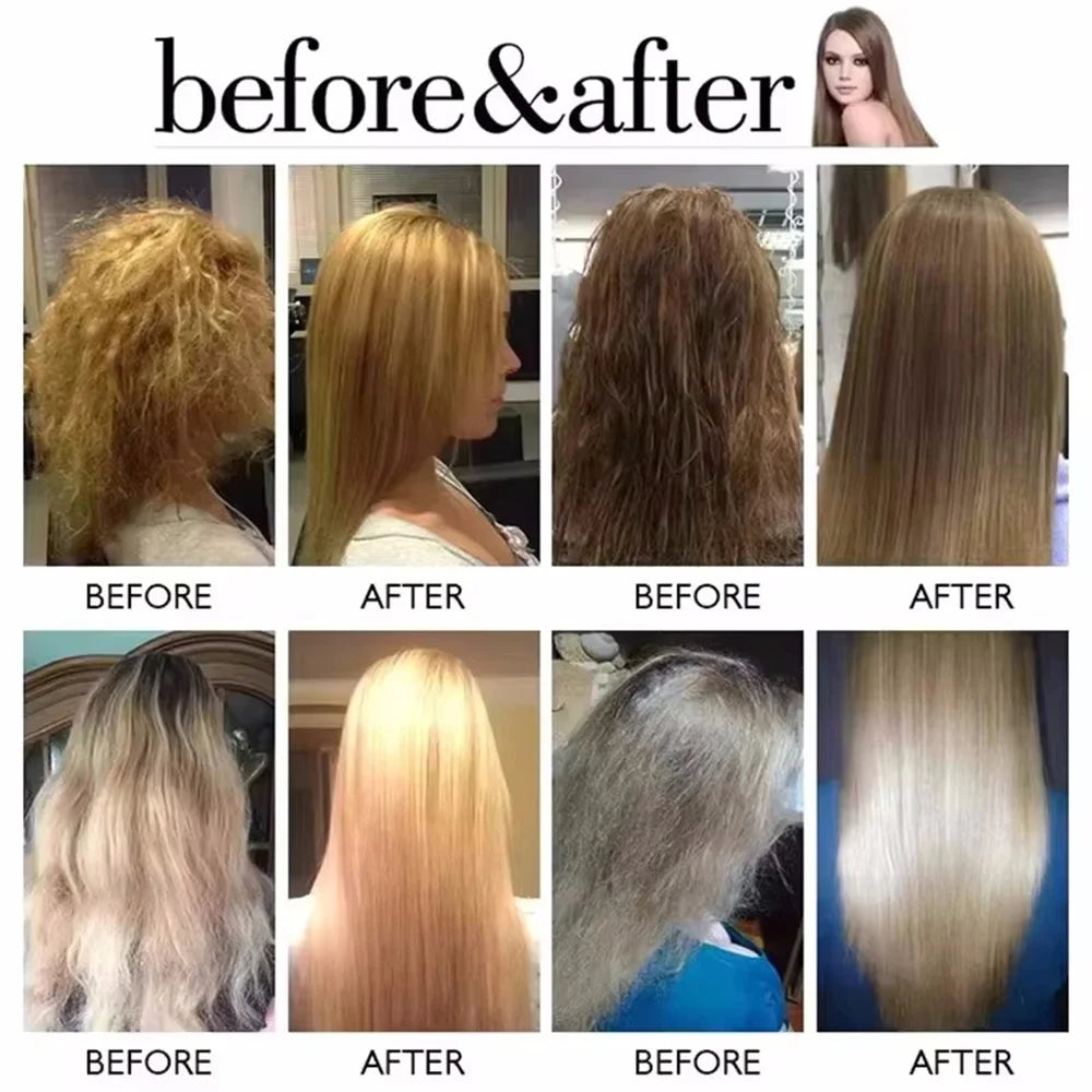 Magical Keratin Hair Mask 5 Seconds Repair Damaged Frizzy Hair Soft Smooth Shiny Nutrition Deep Moisturize Nourishing Hair Care - Shemen Beauty