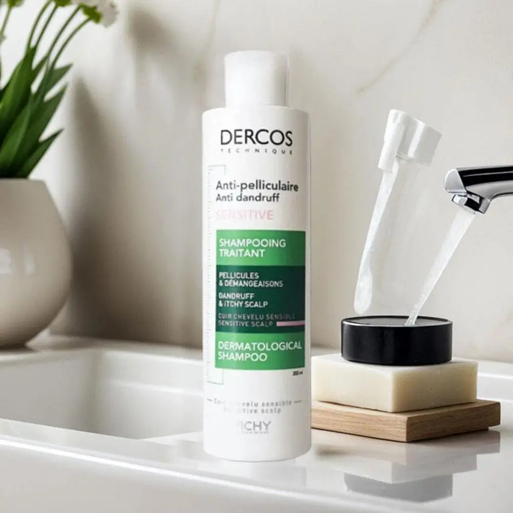 1/3PCS Vichy Green Label Shampoo 200ml Root Anti Dandruff Cleaning Para Sa Malinaw Na Skalp Gentle Shampoo Nourishes Hair Roots