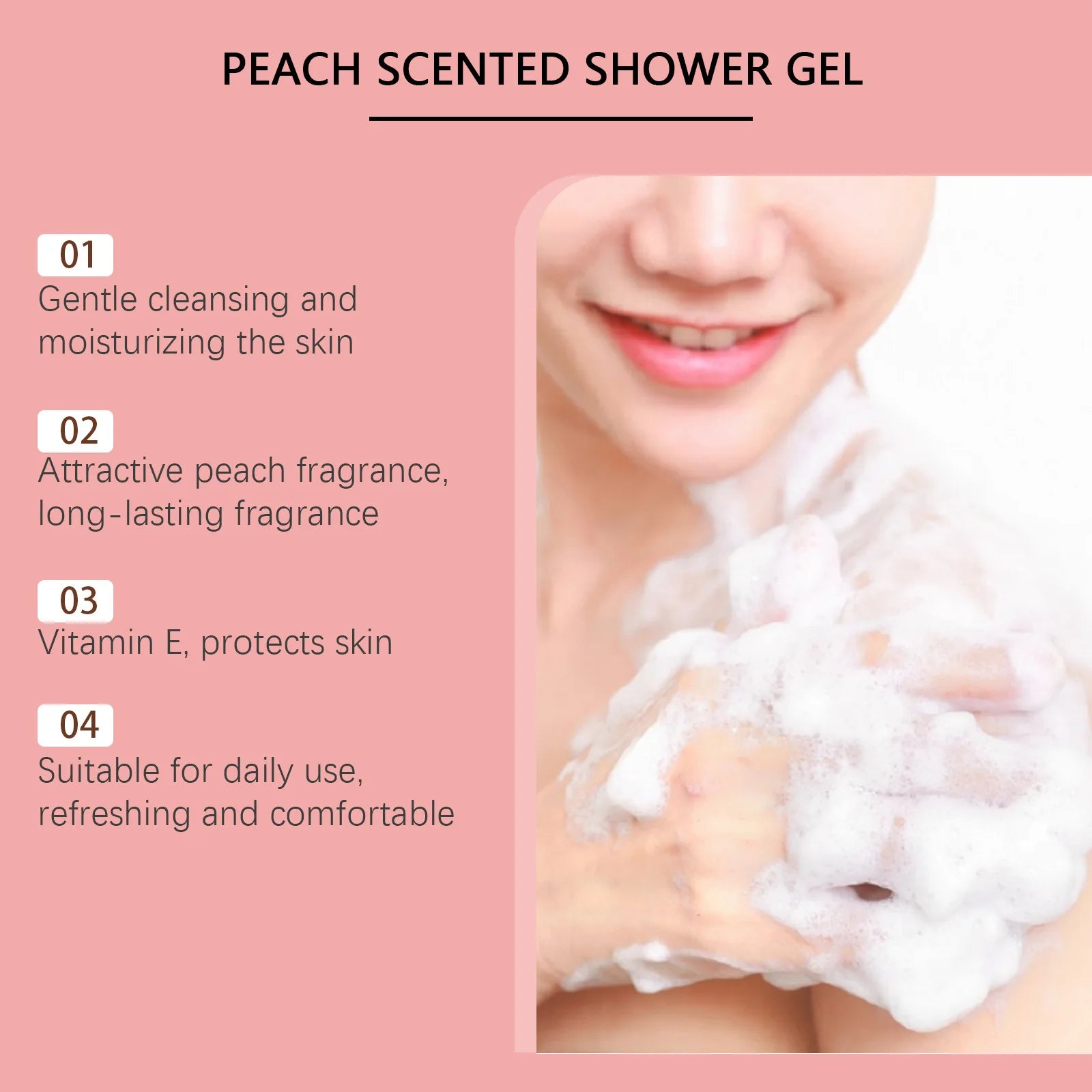 Fragrant Shower Gel Body Wash Perfume Long Lasting Fragrance Deep Cleansing Moisturizing Refresh Smooth Exfoliating Bath Lotion - Shemen Beauty