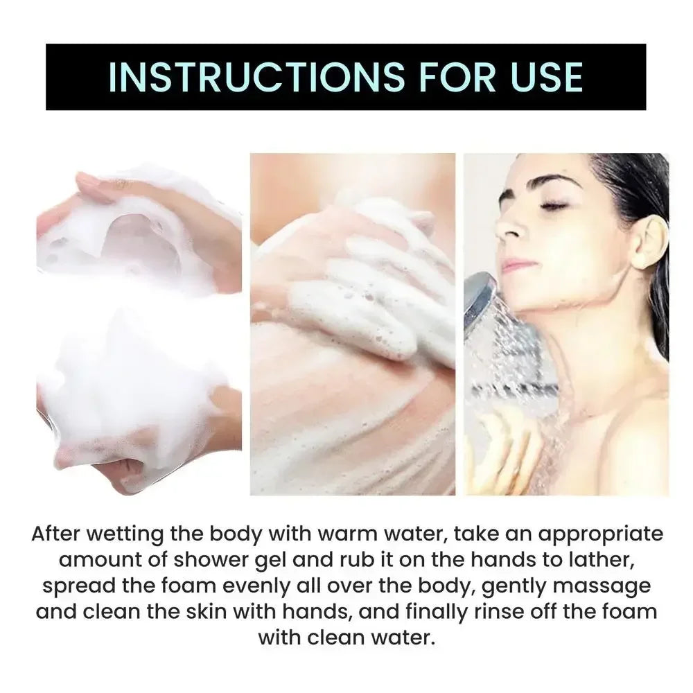 500ml Goat Milk Niacinamide Shower GelClean Body Wash Body Exfoliator Skin Lightening Moisturizing Melanin Control