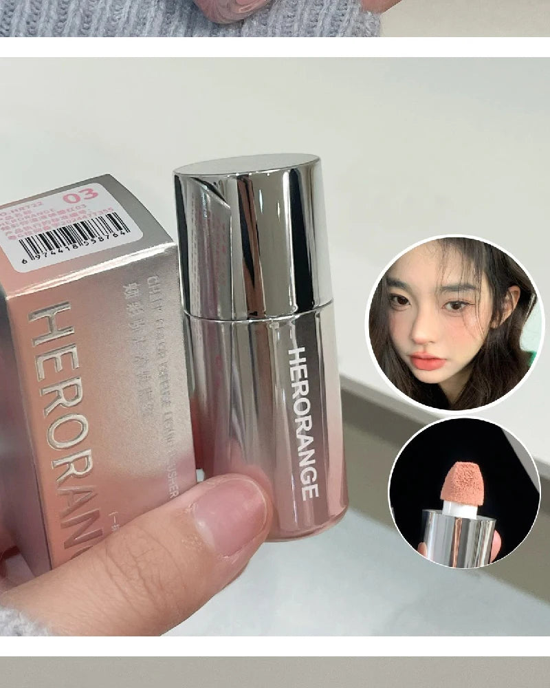 HERORANGE Liquid Blush Natural Complexion-enhancing Low-saturation Matte Multi-purpose Blush Liquid - Shemen Beauty