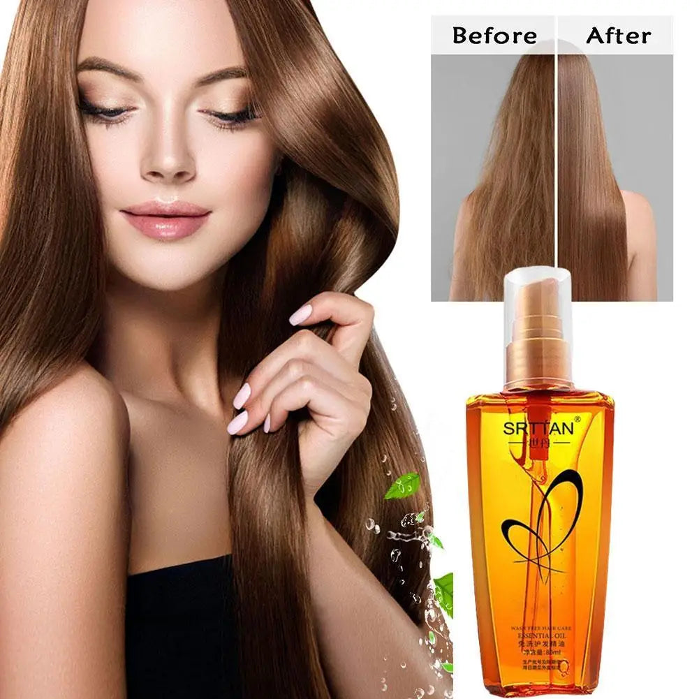 Moroccan Argan Oil Hair Serum Lightweight Hair Oil Mist For Split Ends, Frizzy Hair And Flyaways, Hair Oil Repair- Gloss Shine - Shemen Beauty