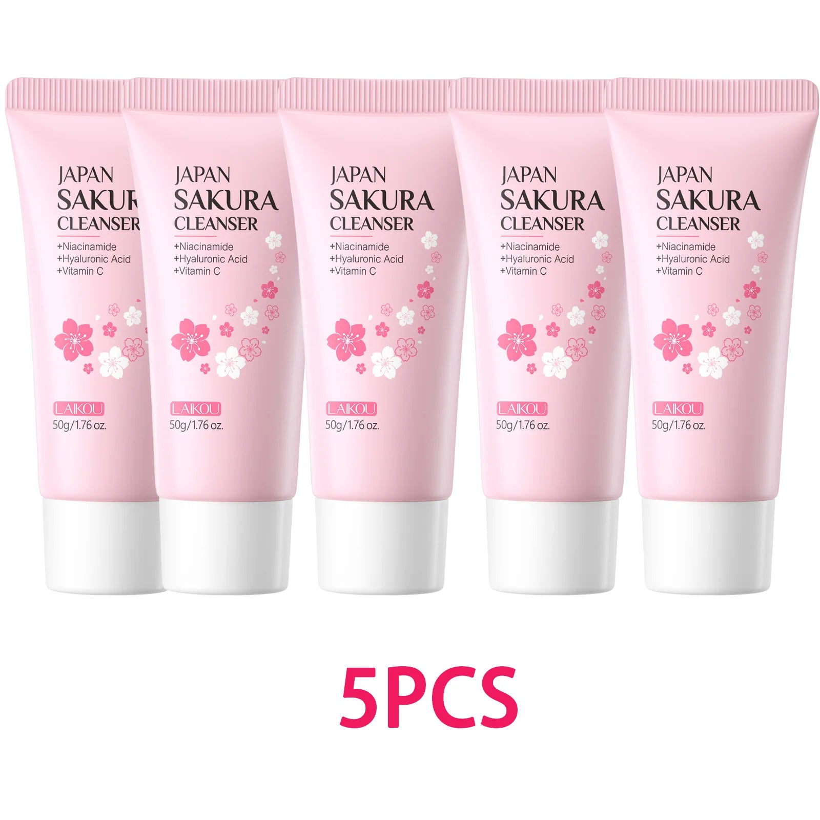 LAIKOU Facial Foaming Cleanser Deeply Cleansing Oil Control Moisturizing Blackhead Removal Skin Care Face Wash Foam Cleanser - Shemen Beauty