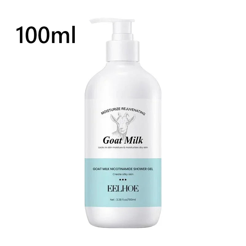 500ml Goat Milk Niacinamide Shower GelClean Body Wash Body Exfoliator Skin Lightening Moisturizing Melanin Control