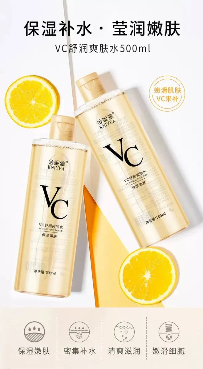 Vitamin C Toner Moisturizing and Refreshing Preventing Dry Skin Changing Hair Glossing Repairing Skin Non irritating 500ml - Shemen Beauty