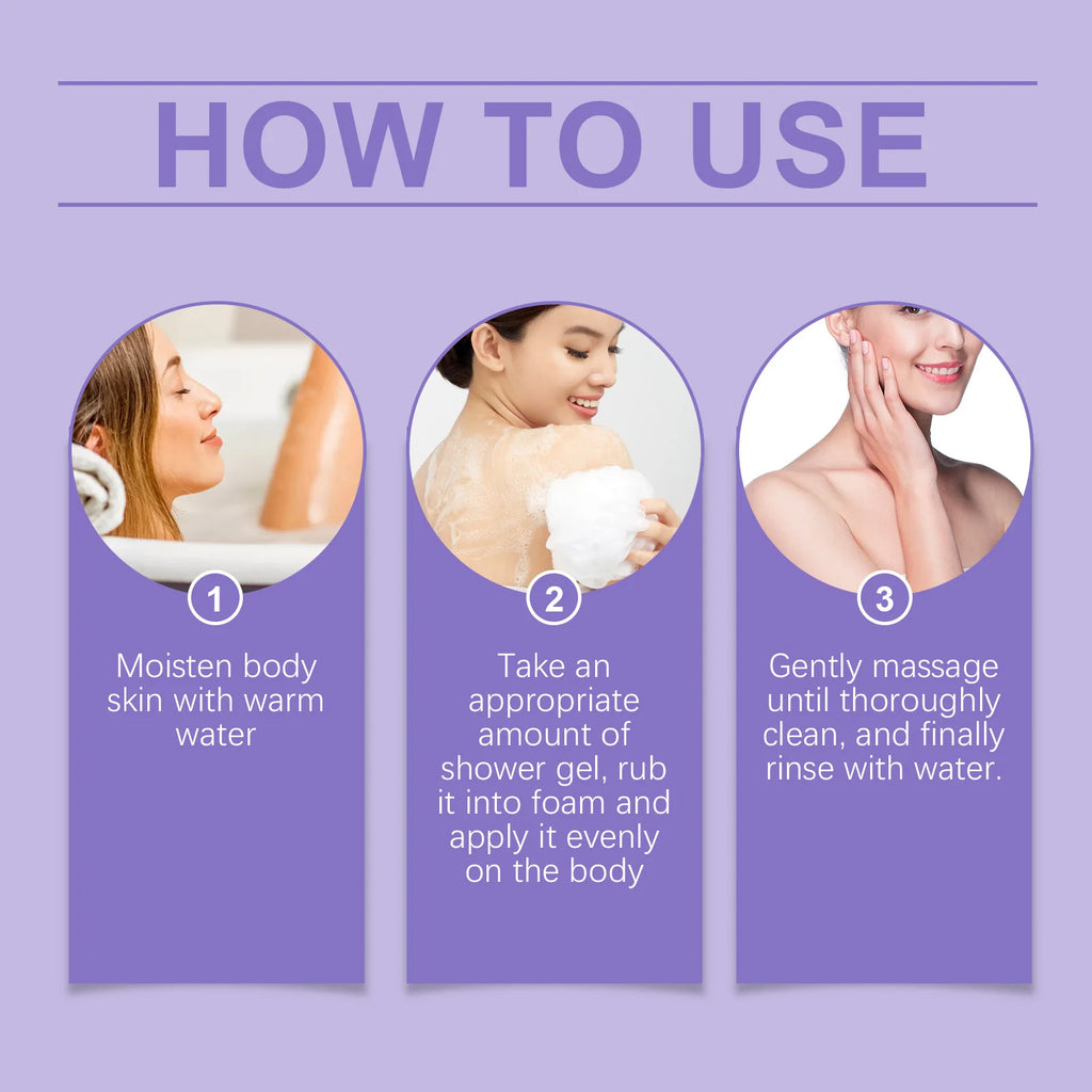 Fragrant Shower Gel Body Wash Perfume Long Lasting Fragrance Deep Cleansing Moisturizing Refresh Smooth Exfoliating Bath Lotion - Shemen Beauty