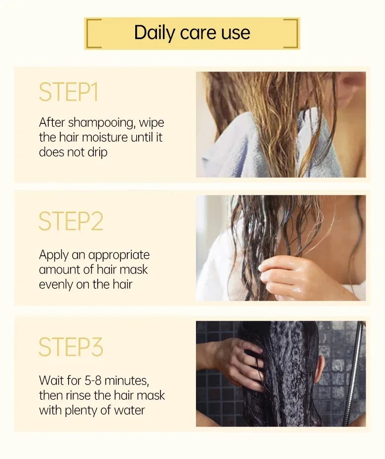 Rosemary Magic Hair Mask Keratin Straightening Repair Damaged Frizy Treatment Soft Smoothing Professional Hair Care Cream - Shemen Beauty