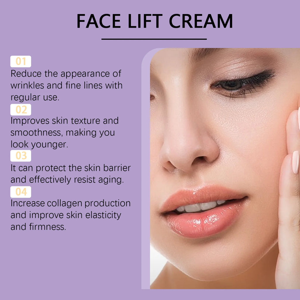 Face Lift Cream Restore Skin Elasticity Protect Skin Barrier Deeply Moisturize Nourish Deep Moisturizing Even Out Skin Tone 50ml - Shemen Beauty