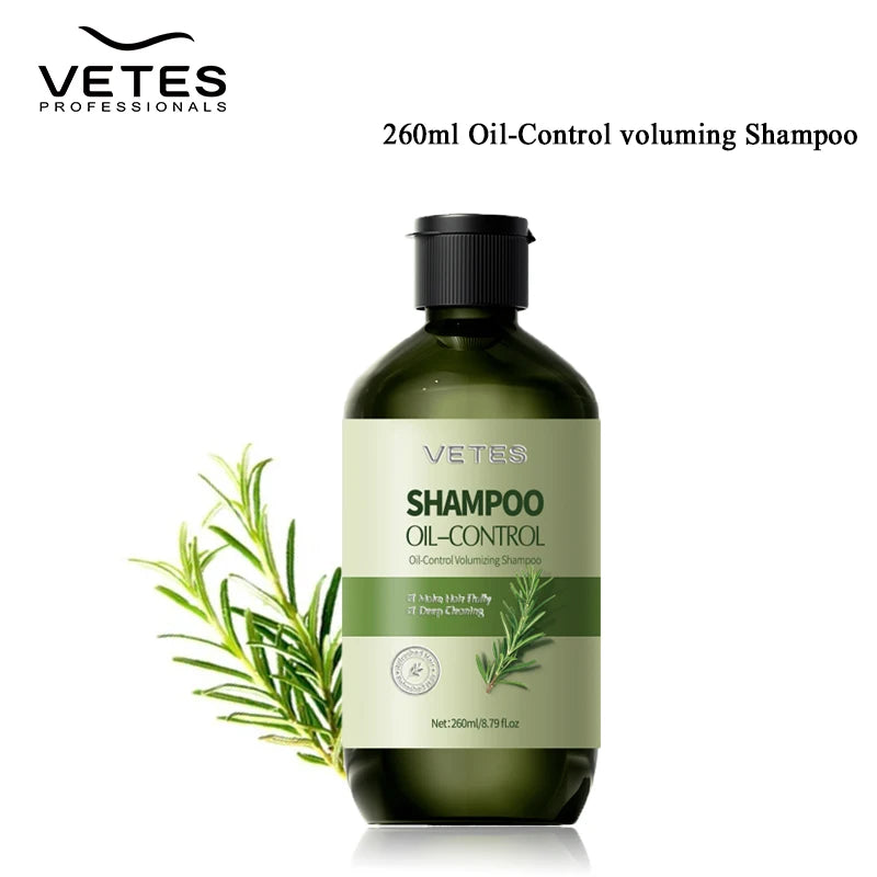 VETES Shampoo and Shower Gel Set 260ml Oil Control Tea Aroma Lasting Deepy Clean Moisturizing and Balancing Water and Oil Care - Shemen Beauty