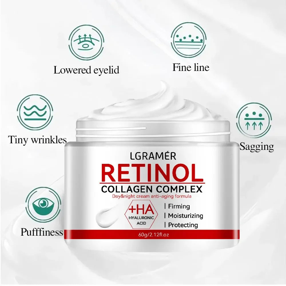 Retinol Lifting Firming Cream Collagen Smooth wrinkles Face Cream For Moisturizer Whitening Brighten Skin Products - Shemen Beauty