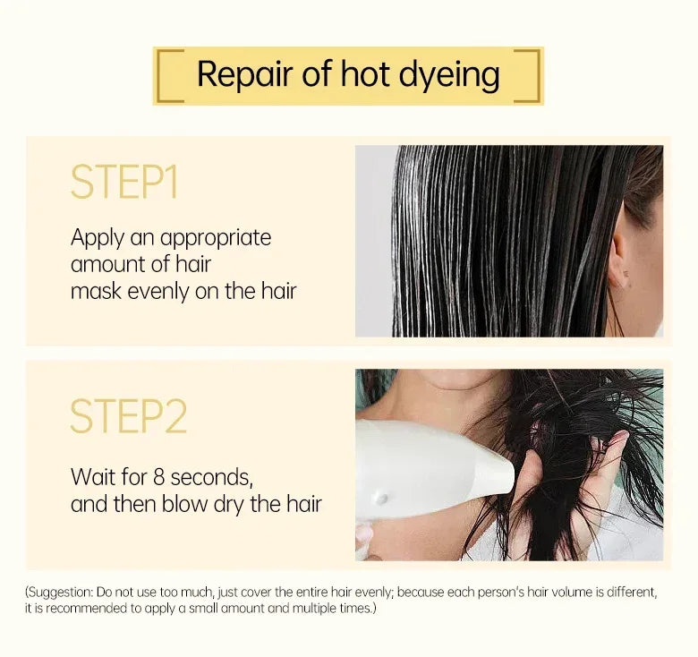 Rosemary Magic Hair Mask Keratin Straightening Repair Damaged Frizy Treatment Soft Smoothing Professional Hair Care Cream - Shemen Beauty