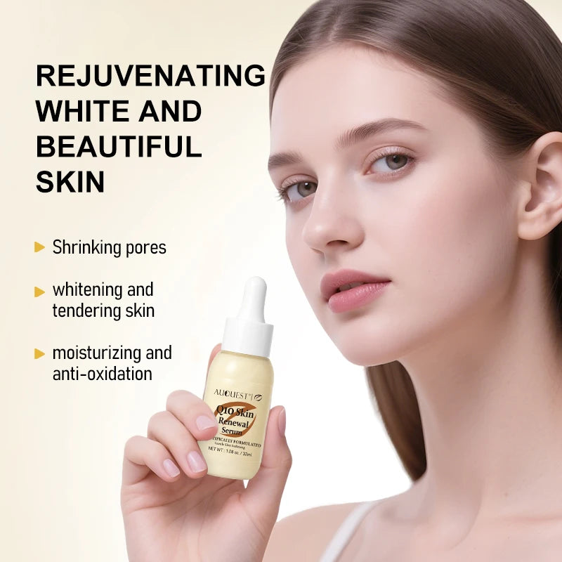 Q10 Skin Renewal Serum Shrinking Pores Whitening and Tendering Skin Moisturizing and Anti-Oxidation Improve Sagging Face Serum - Shemen Beauty