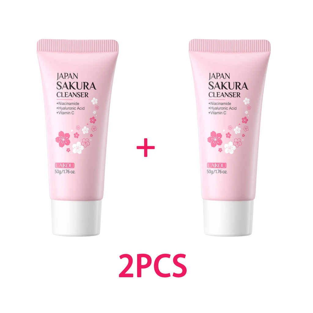 LAIKOU Facial Foaming Cleanser Deeply Cleansing Oil Control Moisturizing Blackhead Removal Skin Care Face Wash Foam Cleanser - Shemen Beauty