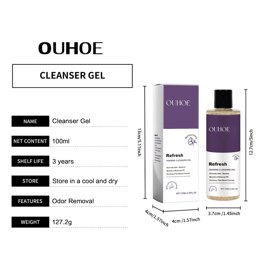 Feminine Wash Gel PH Balanced Long Lasting Moisturizing for Private Part Refreshing Cleansing Prevent Dryness Woman Healthy Care - Shemen Beauty