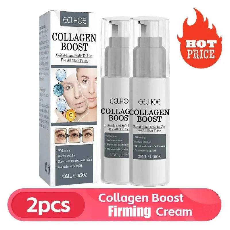 1/2/3pcs 30ml Collagen Boost Firming Essence Cream Fade fine lines Face brightening lightining Serum Cream skin care for women