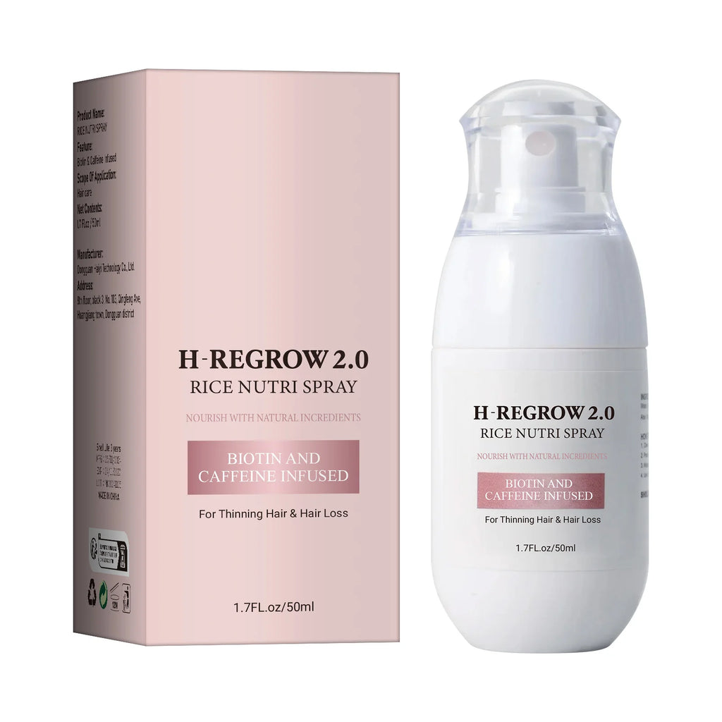 Hair Spray Rice Water Strong Hair Follicle Root Thick Loss Prevention Nourishing Soften Hair Helper Care Spray For Thinning Hair - Shemen Beauty