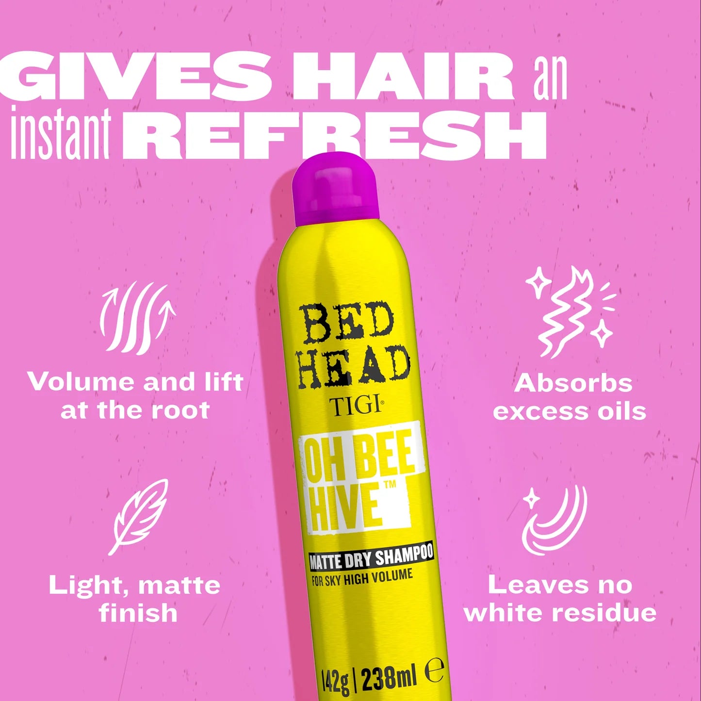 Bed Head Oh Bee Hive™ Volumizing Dry Shampoo for Day 2 Hair