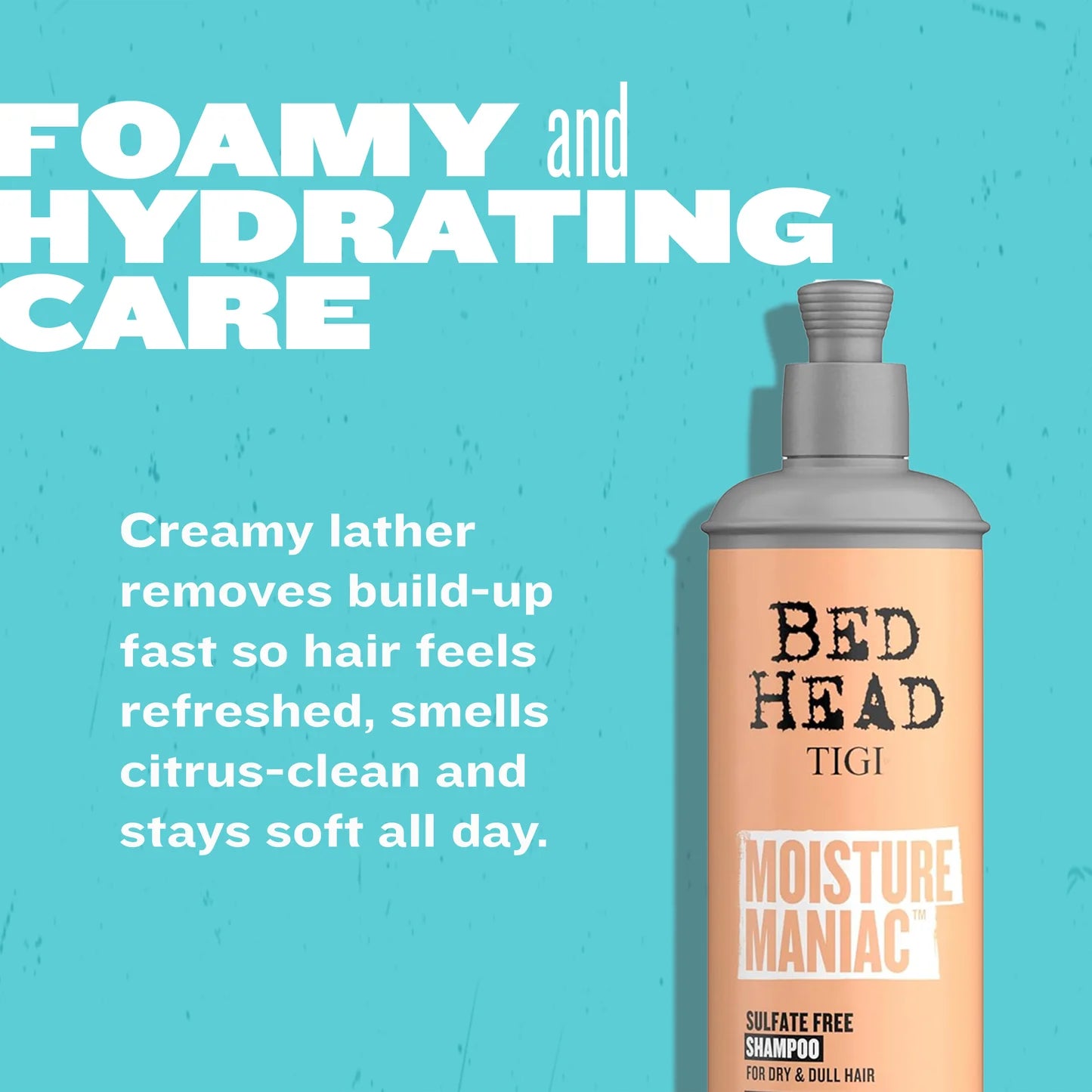 Bed Head Moisture Maniac™ Sulfate Free Shampoo for dry & dull hair